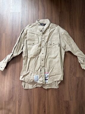Walls FR Tan Long-Sleeve Work Shirt